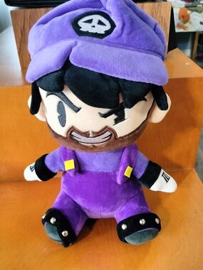 Purple Plush SMG3 Glitch Character Stuffed Toy - Branded Collectible Doll